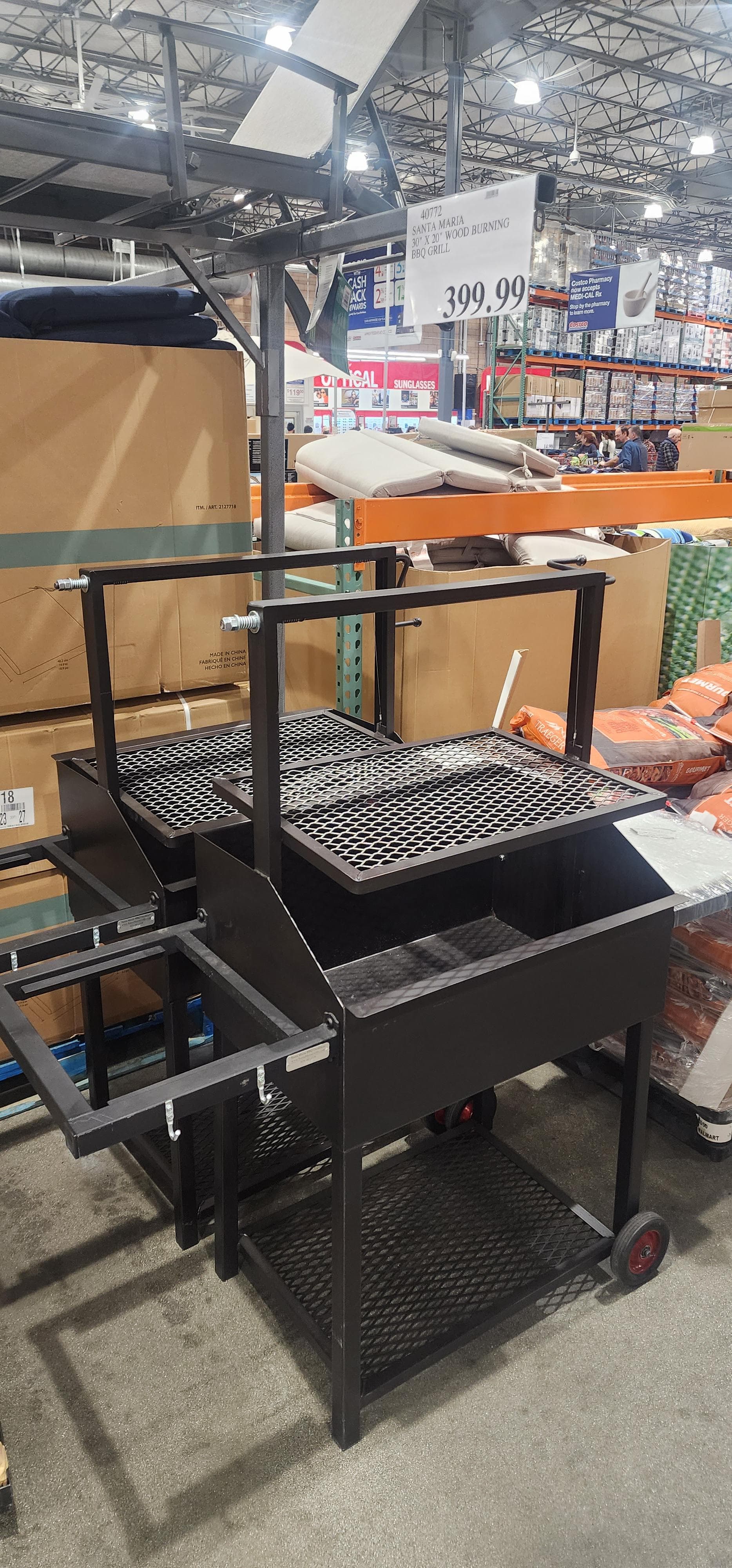 Santa Maria 30" x 20" Wood Burning BBQ Grillstores