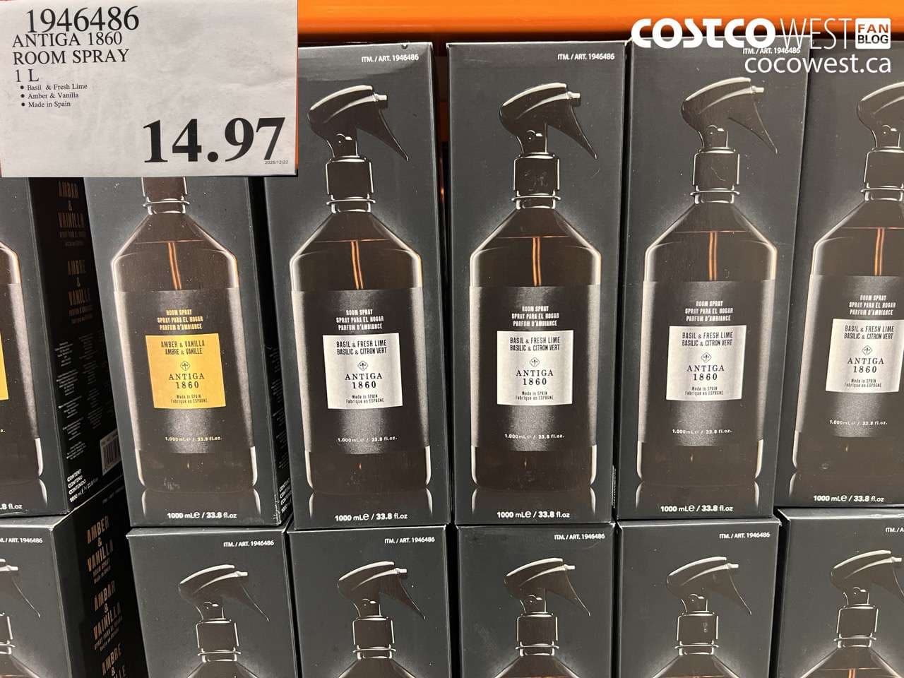 ANTIGA 1850 ROOM SPRAY 1L