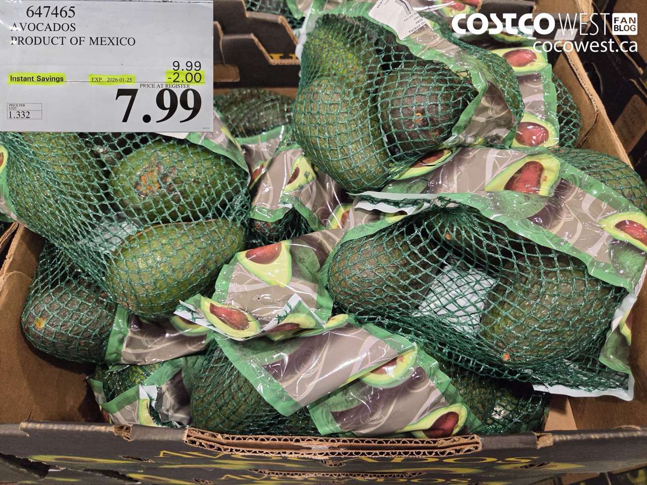 AVOCADOS PRODUCT OF MEXICO