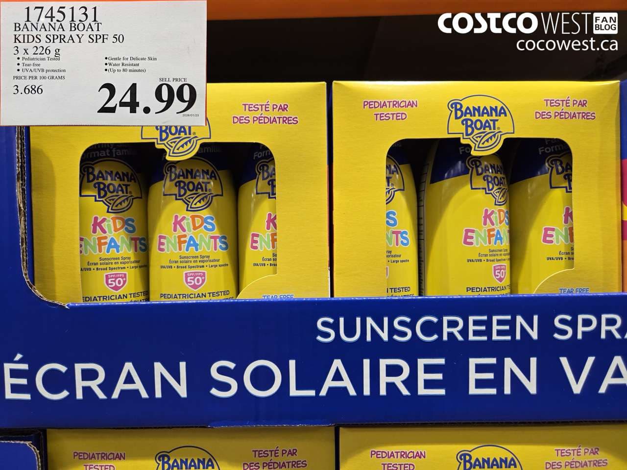 BANANA BOAT KIDS SPRAY SPF 50 3 X 226 G