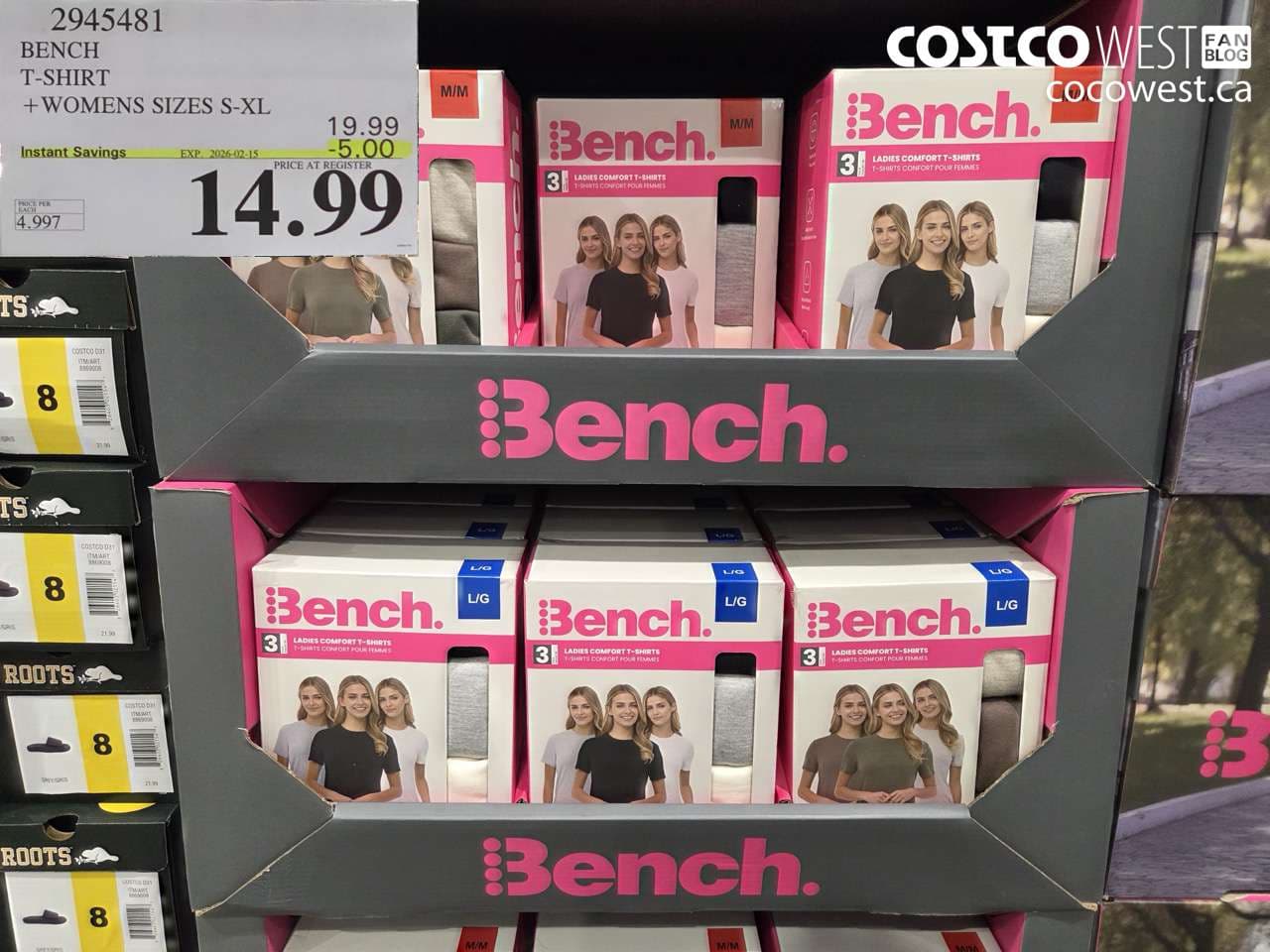 BENCH T-SHIRT WOMENS SIZES S-XL