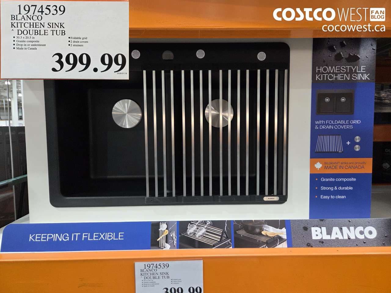 BLANCO KITCHEN SINK DOUBLE TUB