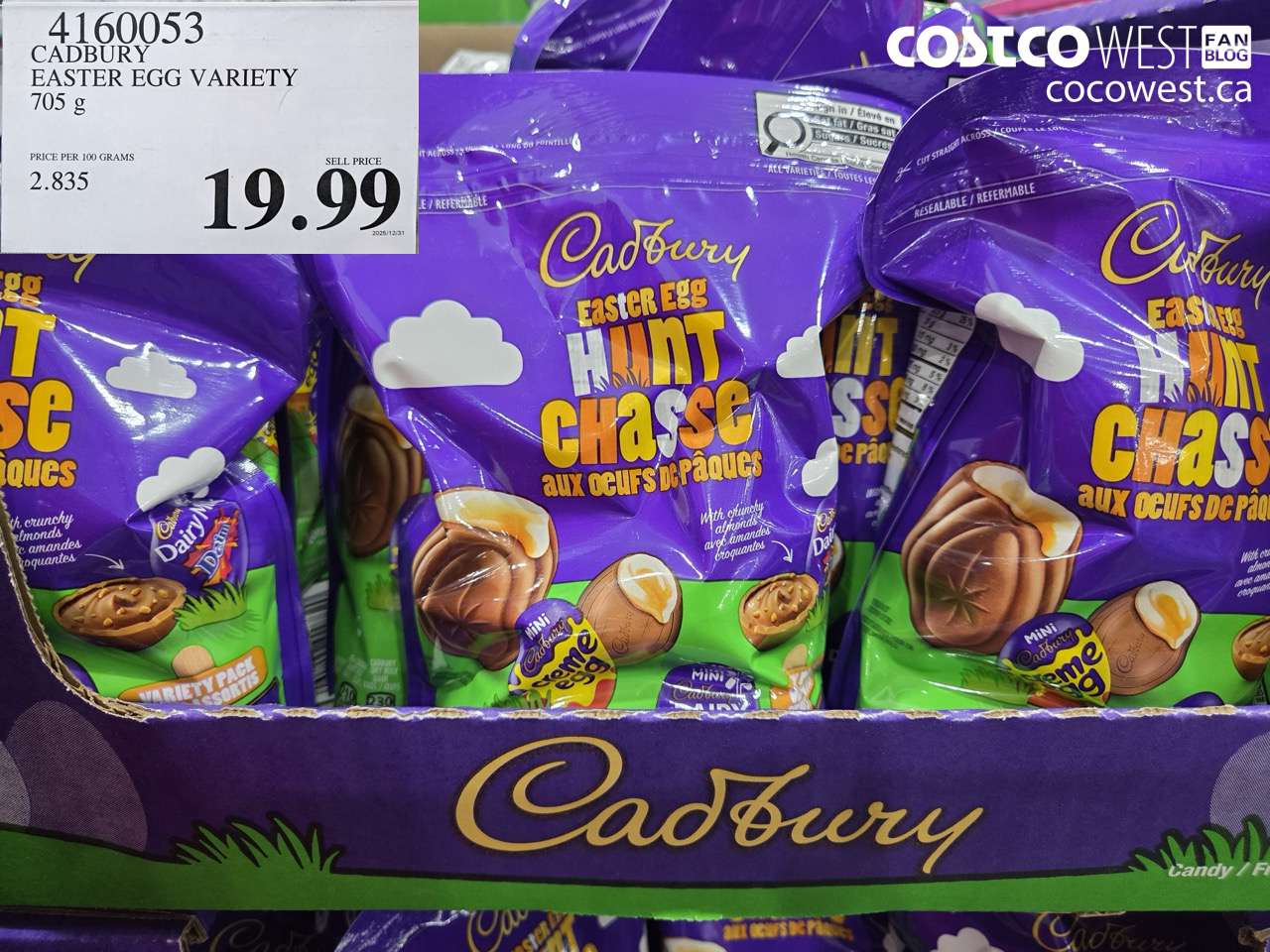 CADBURY EASTER EGG VARIETY 705G