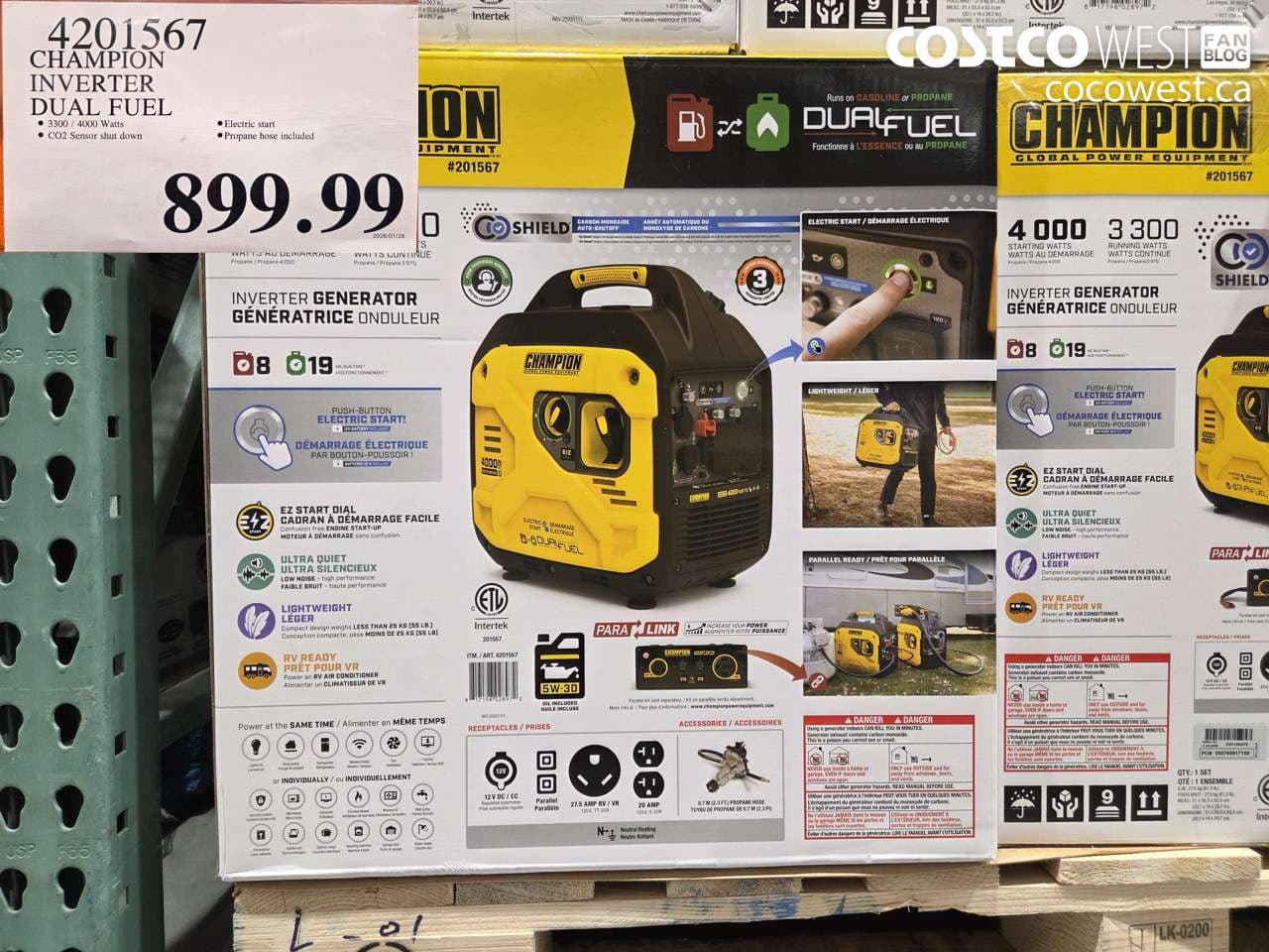 CHAMPION INVERTER DUAL FUEL