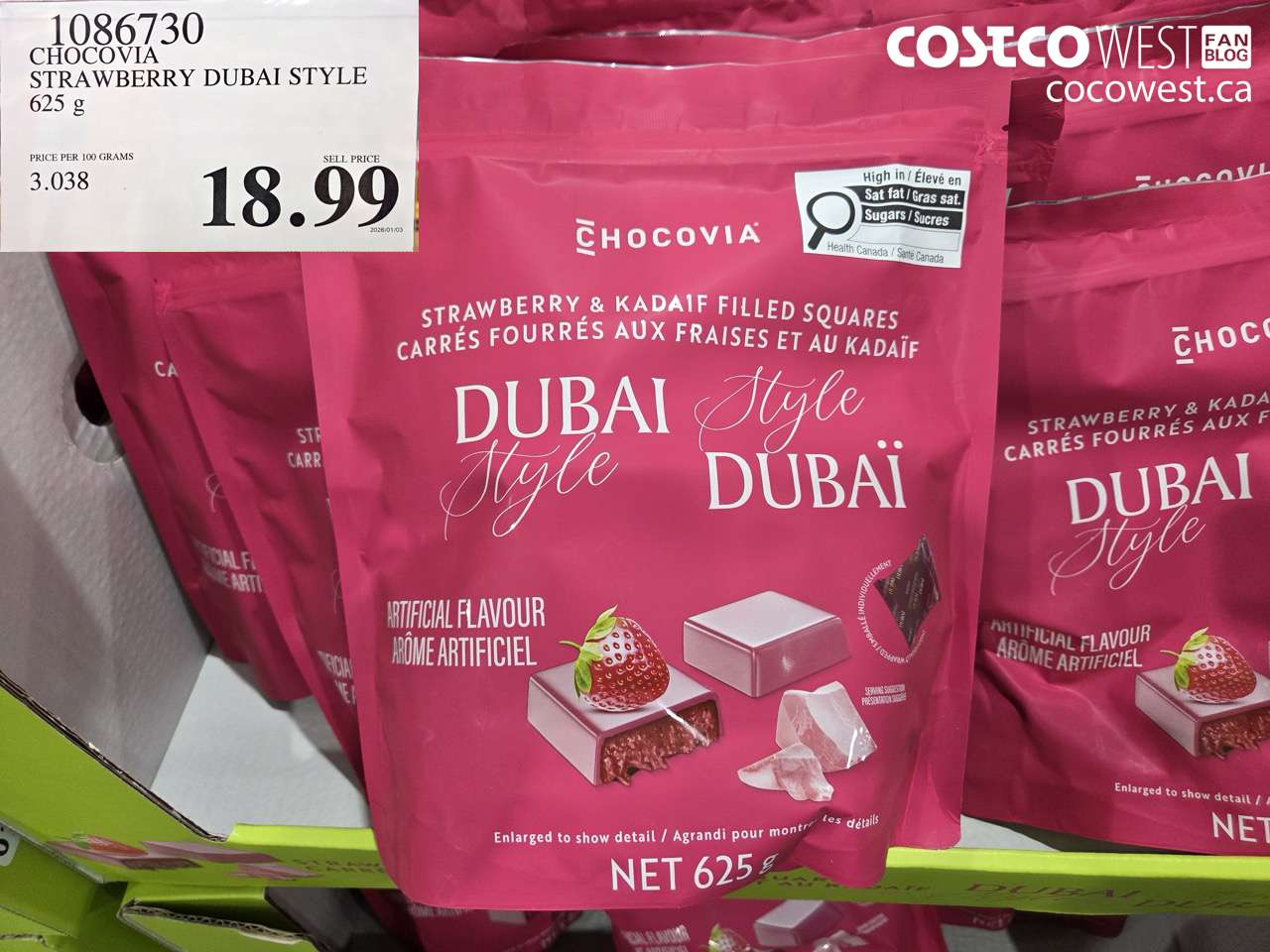 CHOCOVIA STRAWBERRY DUBAI STYLE 625G