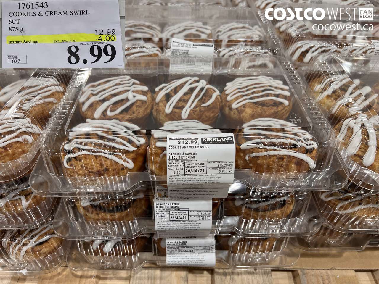 COOKIES & CREAM SWIRL 6CT 875G