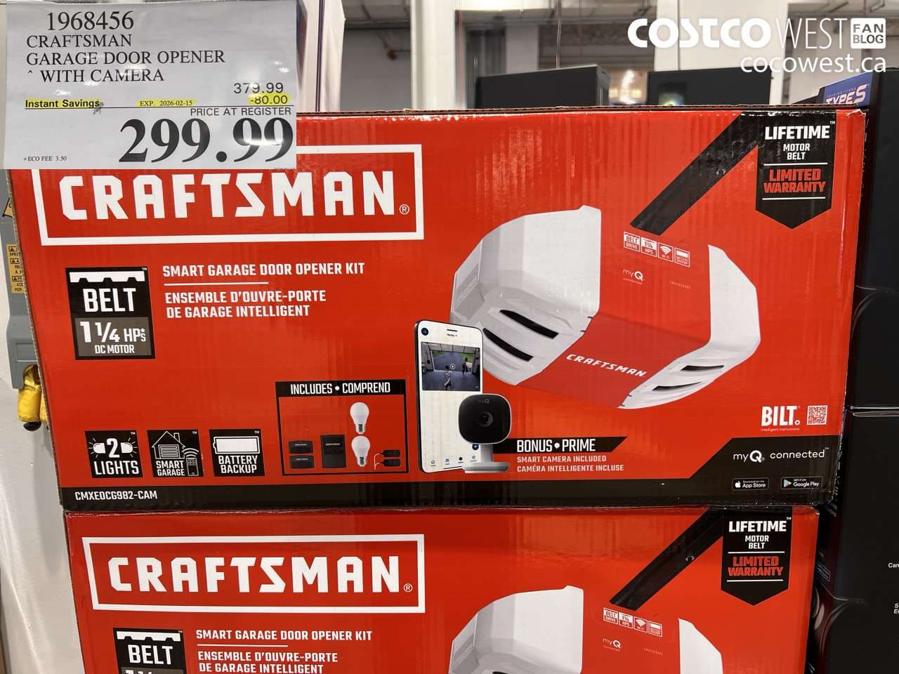 CRAFTSMAN 1 1/4 HP SMART GARAGE DOOR OPENER