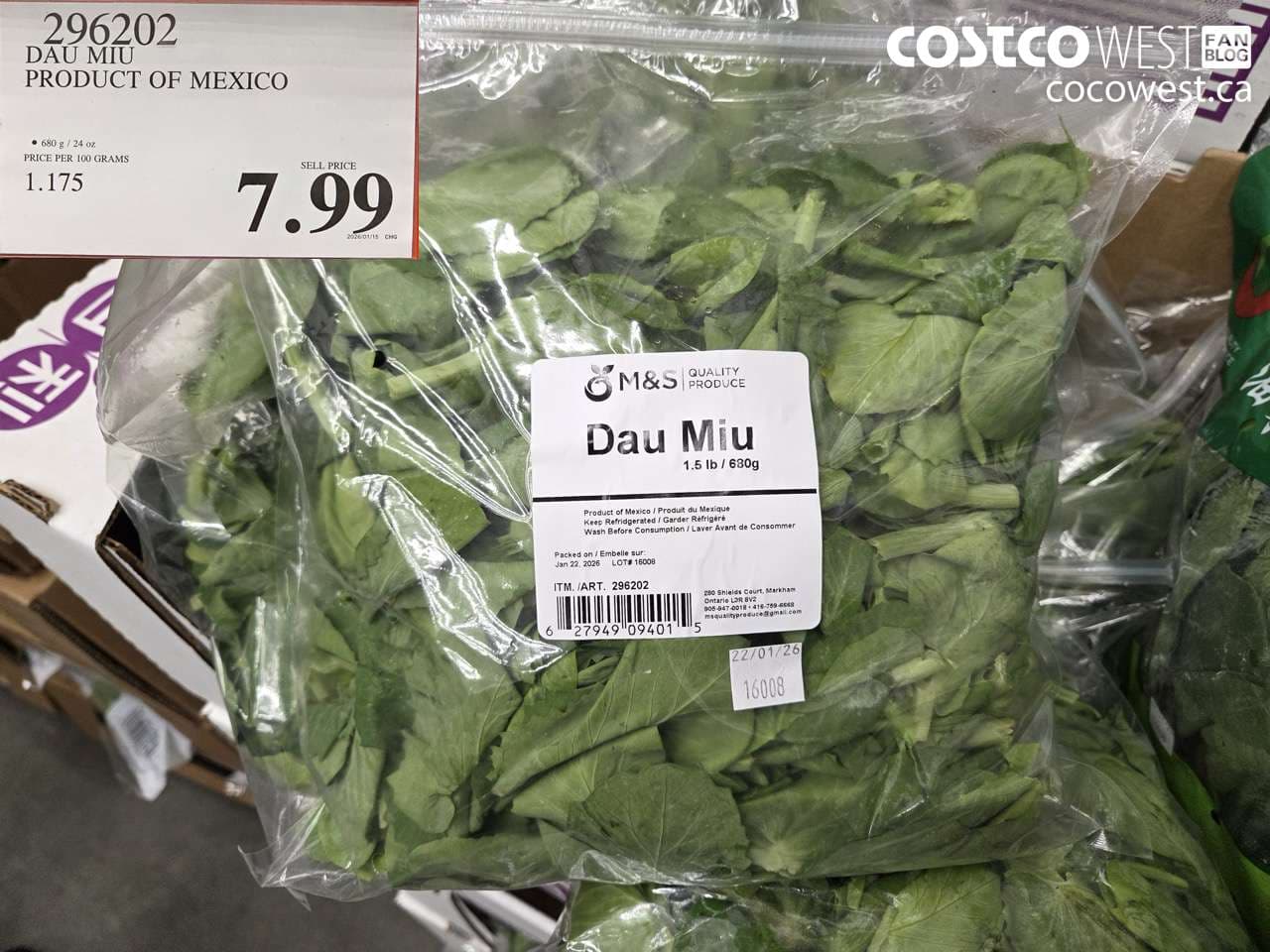 DAU MIU PRODUCT OF MEXICO