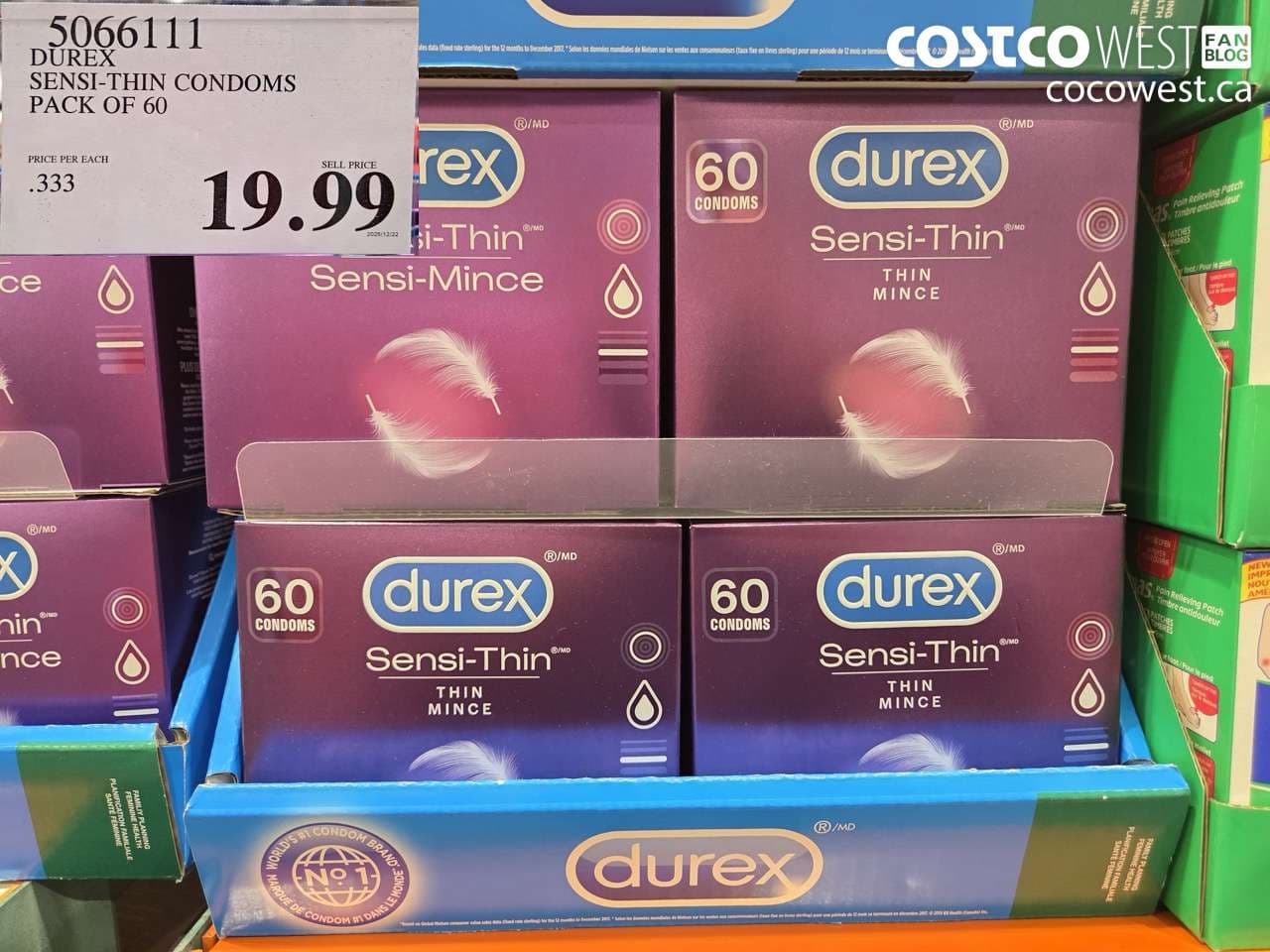 DUREX SENSI-THIN CONDOMS BOX OF 60