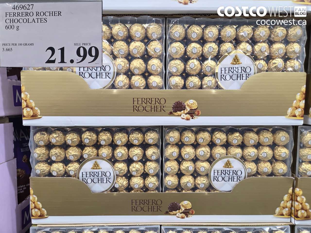FERRERO ROCHER CHOCOLATES 600 G