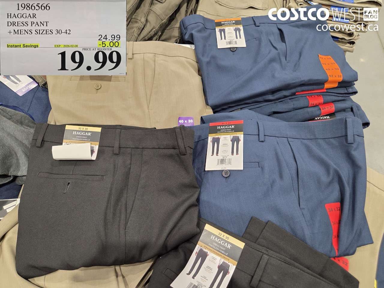 HAGGAR DRESS PANT MENS SIZES 30-42