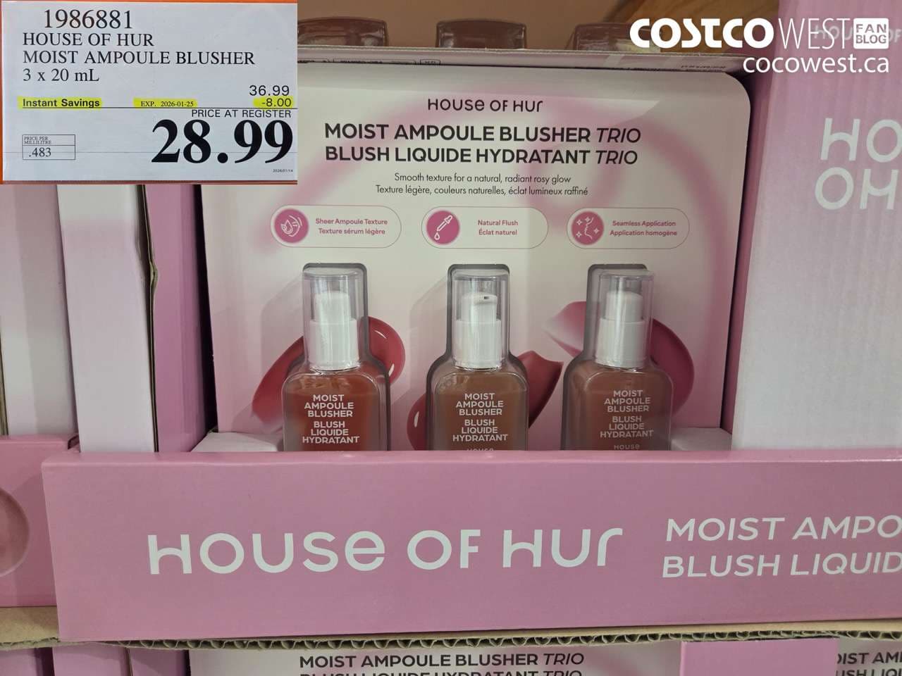 HOUSE OF HUR MOIST AMPOULE BLUSHER 3 X 20ML