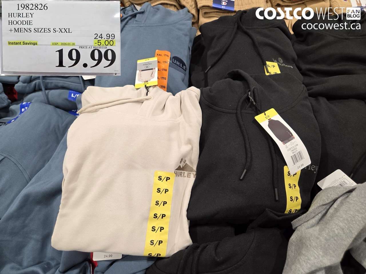 HURLEY HOODIE MENS SIZES S-XXL