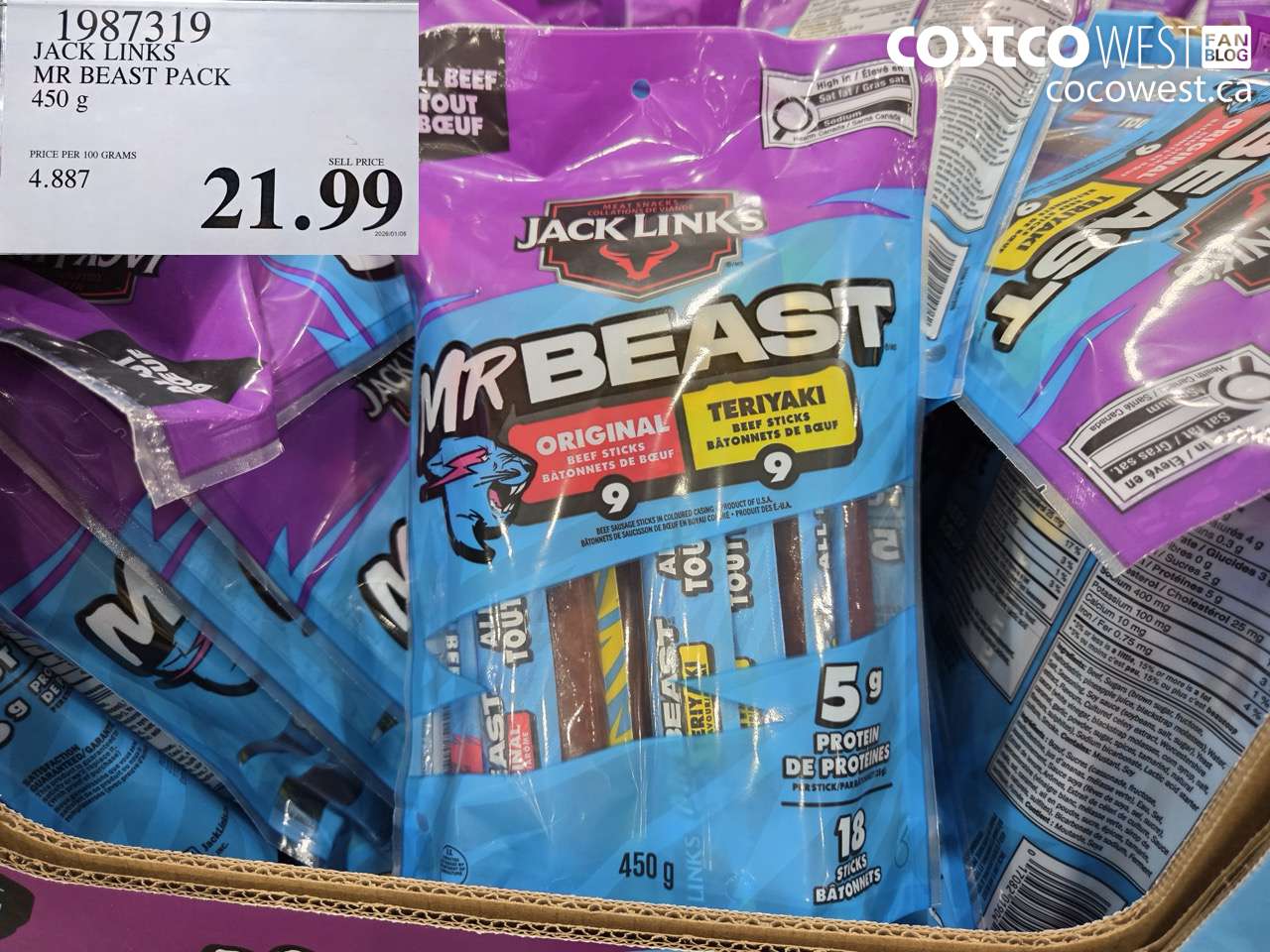 JACK LINKS MR BEAST PACK 450G