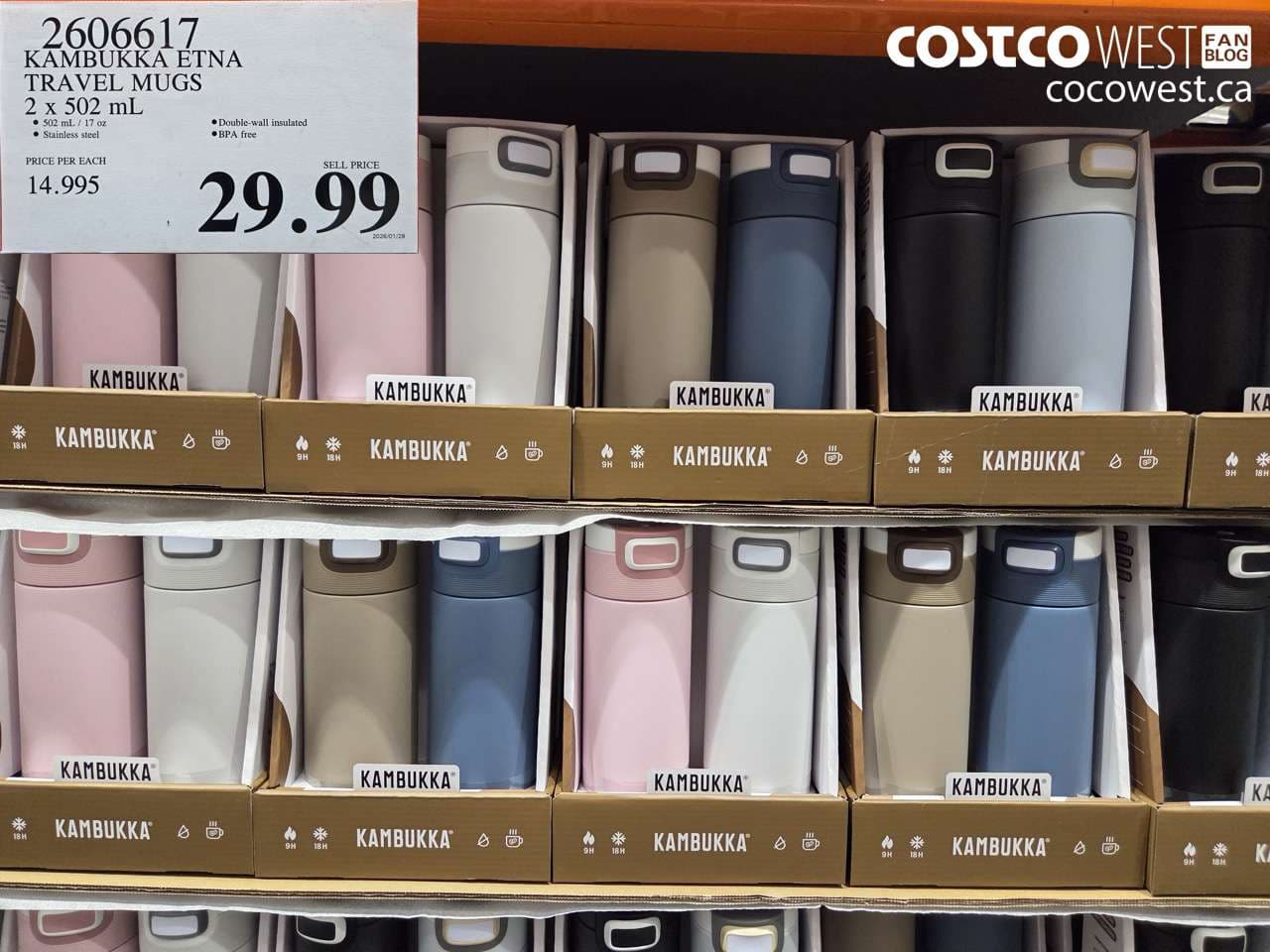 KAMBUKKA ETNA TRAVEL MUGS 2 X 502ML