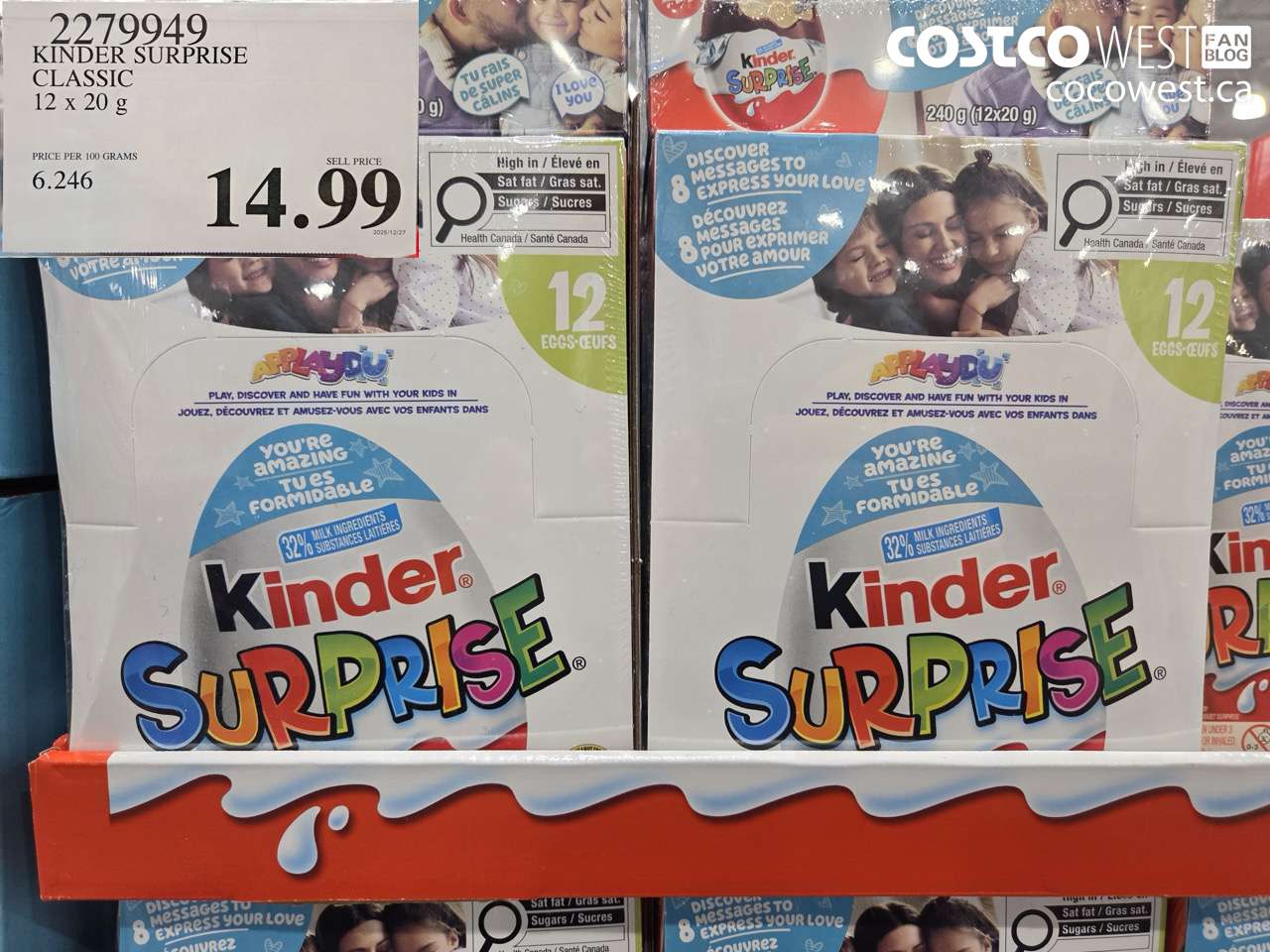 KINDER SURPRISE CLASSIC 12 x 20g