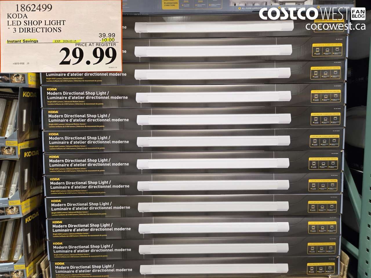 KODA LED SHOP LIGHT 3 DIRECTIONS