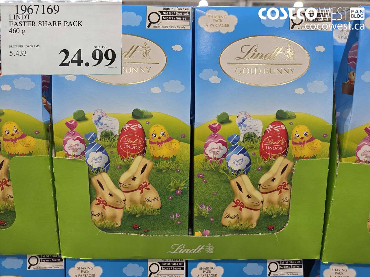 LINDT EASTER SHARE PACK 460G