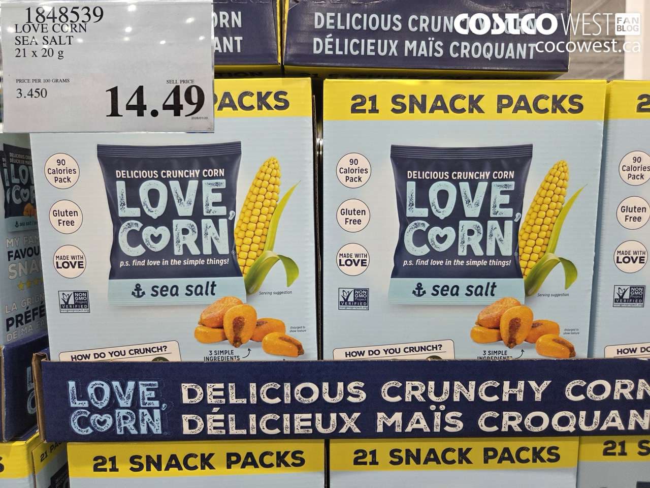 LOVE CORN SEAS SALT PACK 21 X 20G