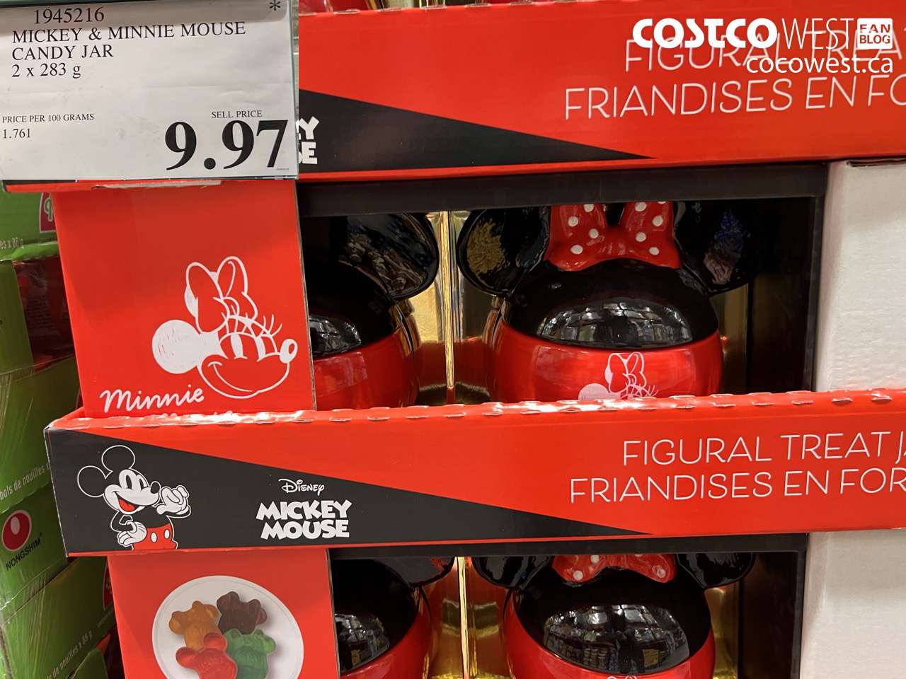 MICKEY & MINNIE MOUSE CANDY JAR 2 X 283G