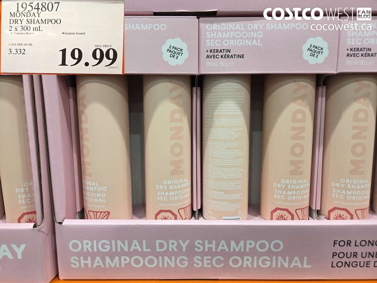 MONDAY DRY SHAMPOO 2 X 300ML