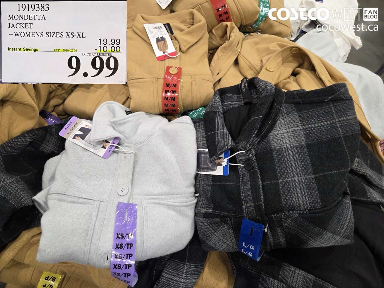 MONDETTA JACKET WOMENS SIZES XS-XL