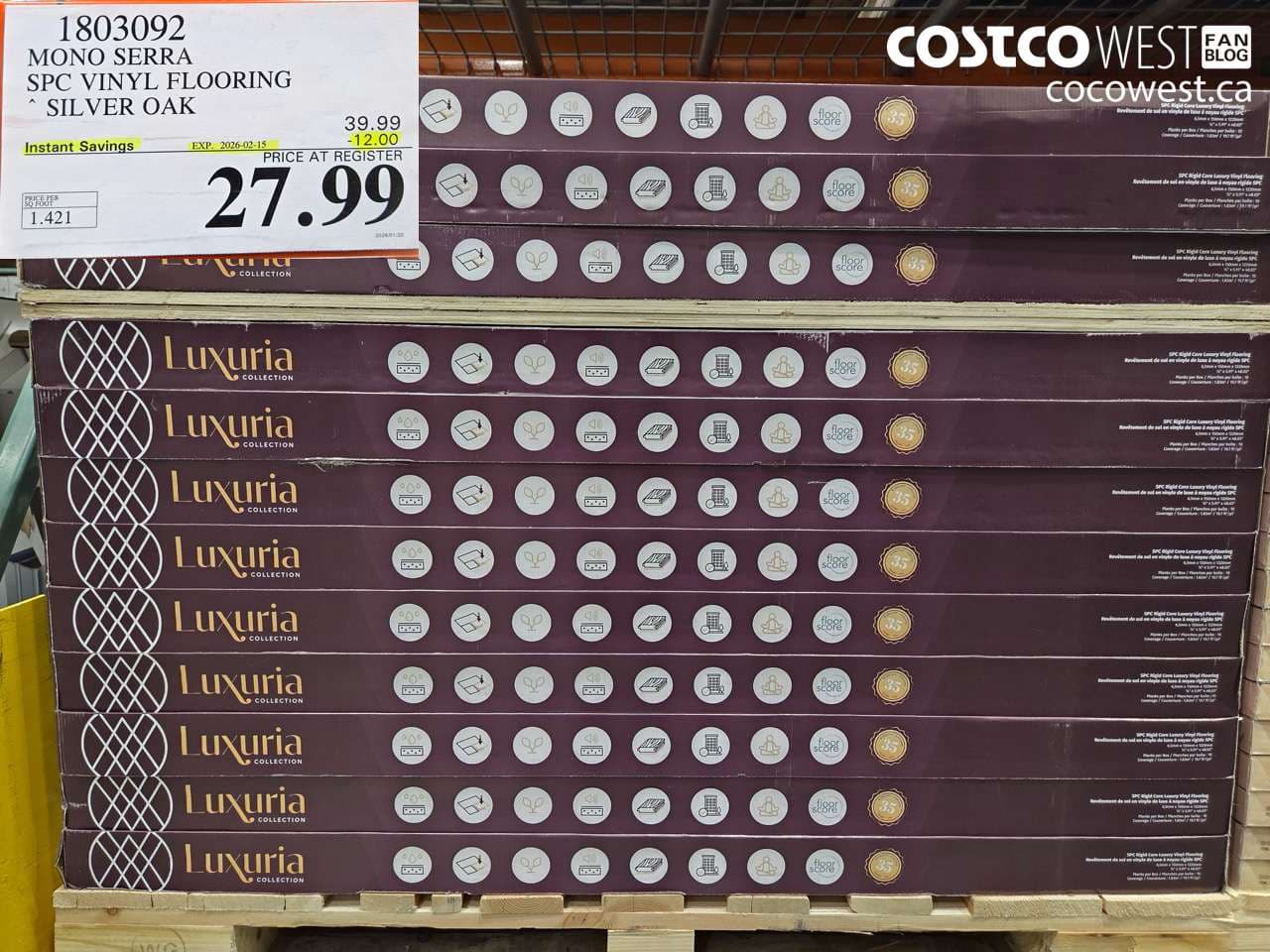 MONO SERRA SPC VINYL FLOORING SILVER OAK