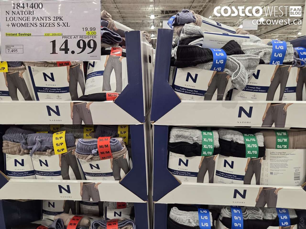 N NATORI LOUNGE PANTS 2PK LADIES SIZES S-XL