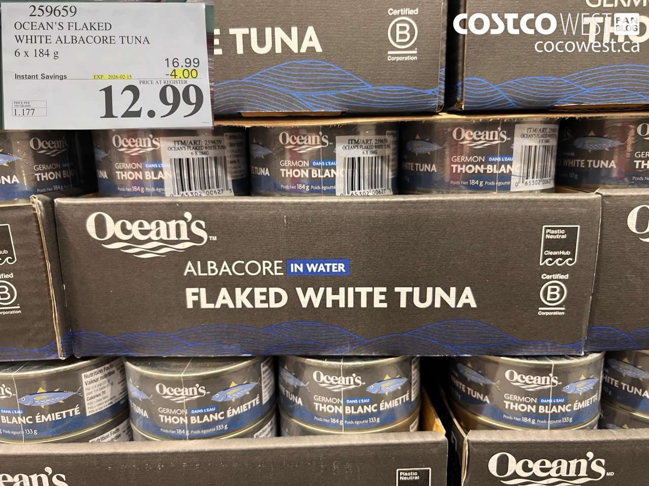 OCEAN’S FLAKED WHITE ALBACORE TUNA 6 x 184 g