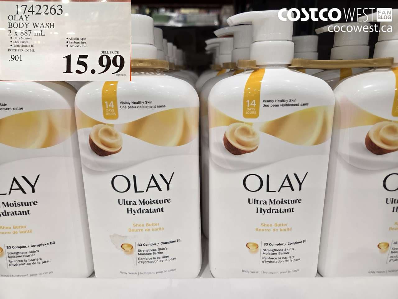 OLAY BODY WASH 2 X 887 ML
