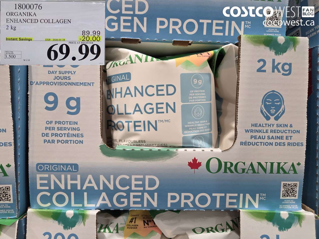 ORGANIKA ENHANCED COLLAGEN 2KG