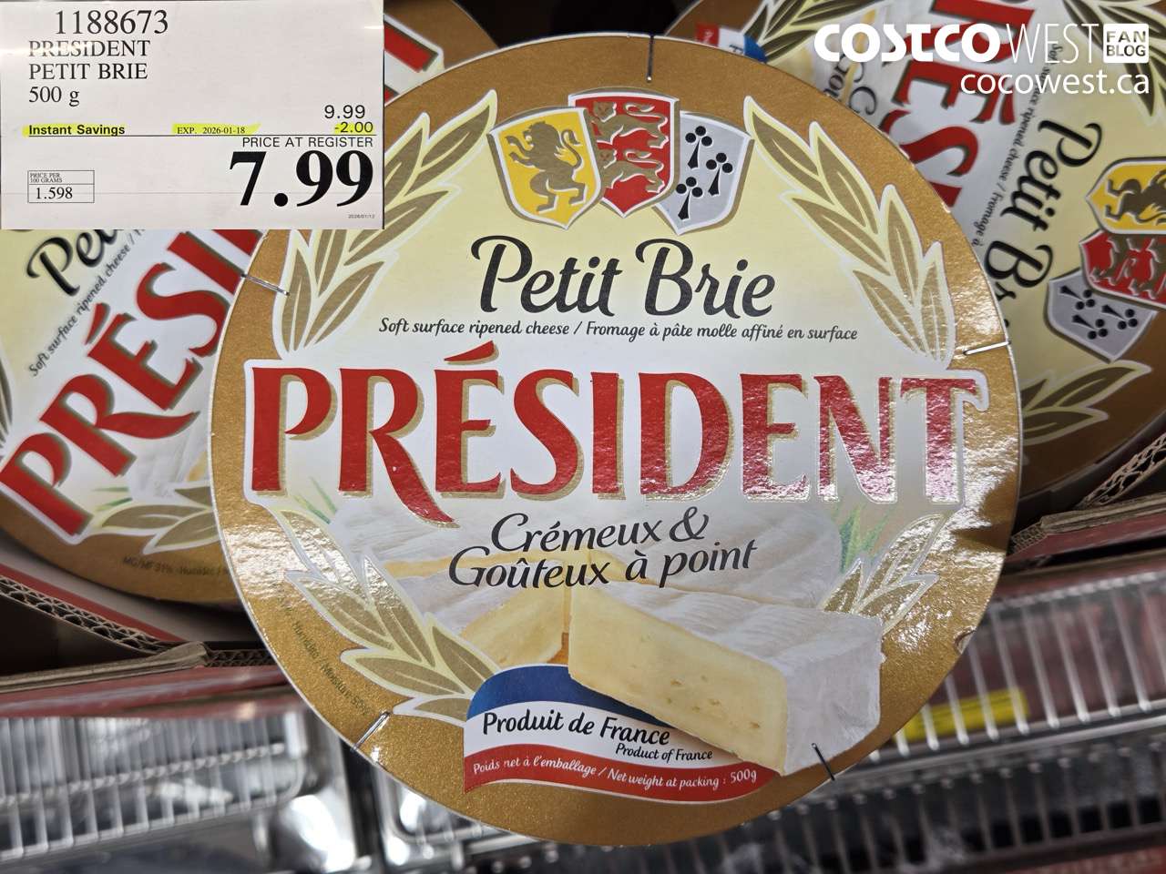 PRESIDENT PETIT BRIE 500 g