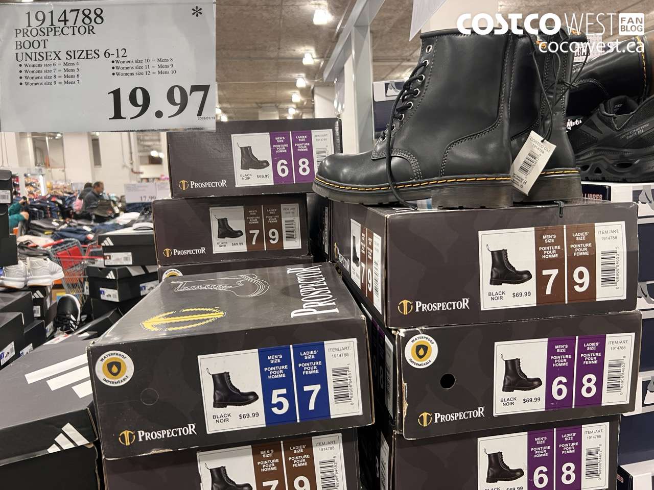 PROSPECTOR BOOT UNISEX SIZES 6-12