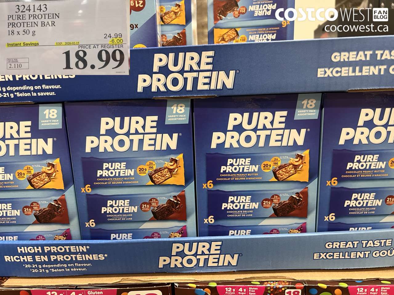 PURE PROTEIN VARIETY PACK 18 X 50G