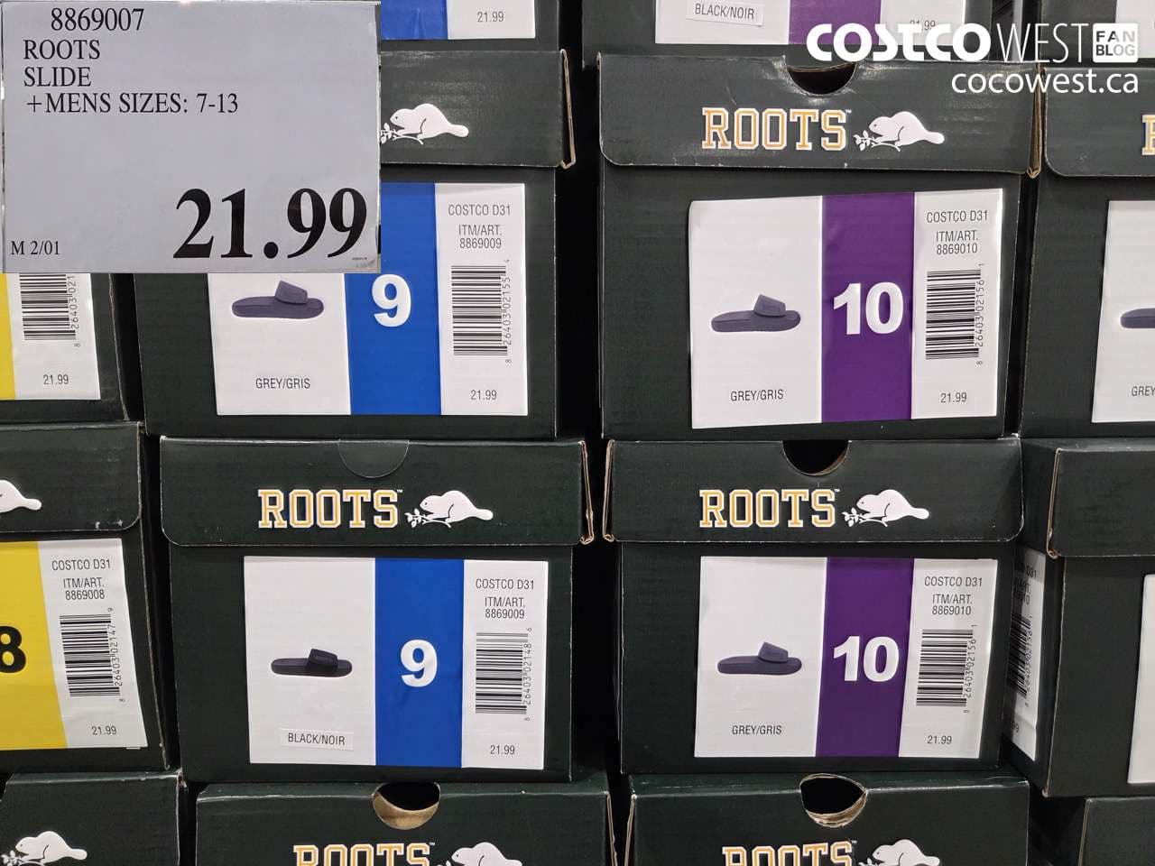 ROOTS SLIDE MENS SIZES 7-13