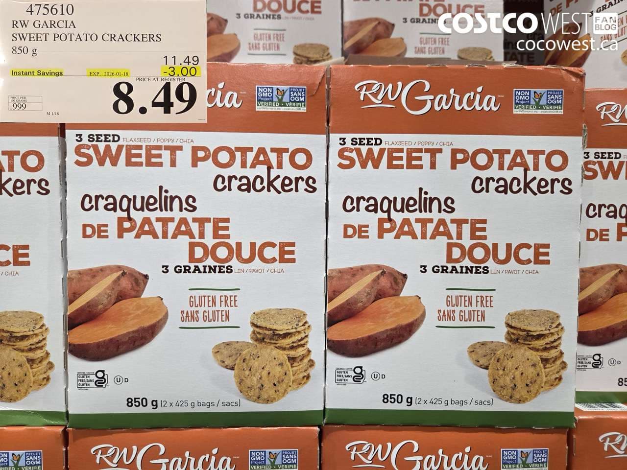 RW GARCIA SWEET POTATO CRACKERS 850 g
