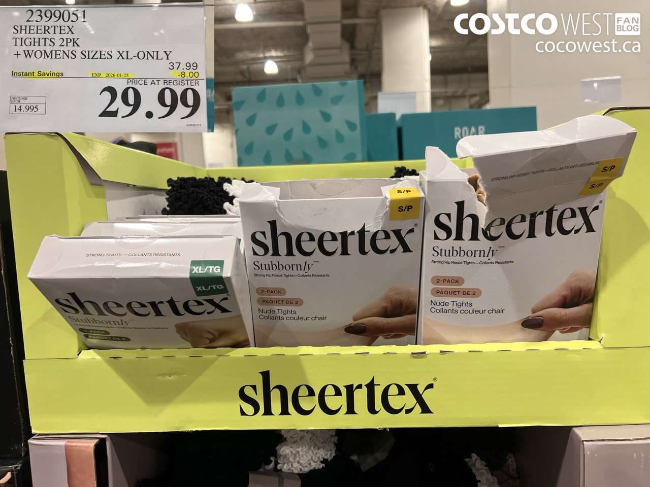 SHEERTEX TIGHTS 2PK LADIES SIZES XL ONLY