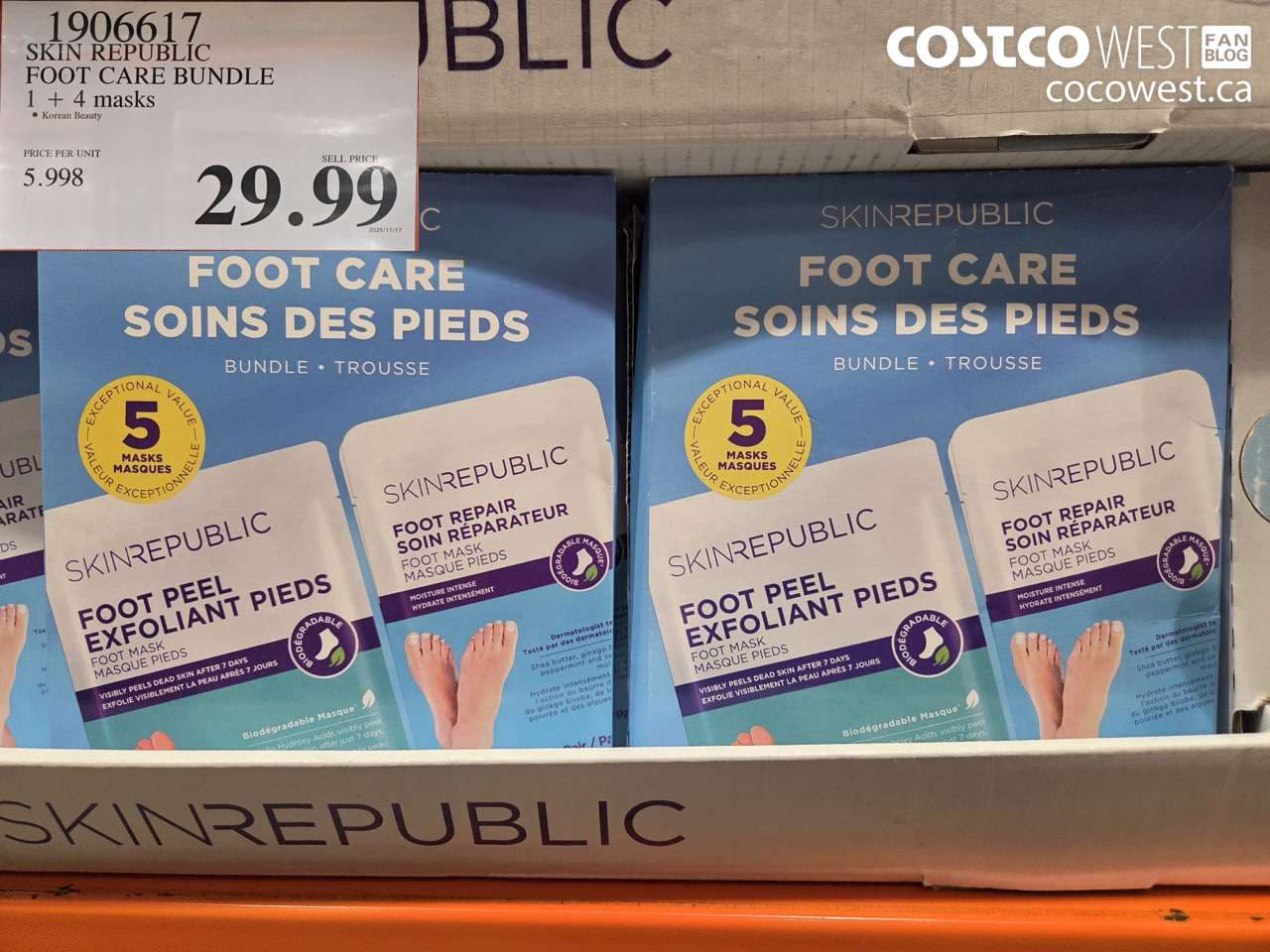 SKIN REPUBLIC FOOT CARE BUNDLE 1 + 4 MASKS