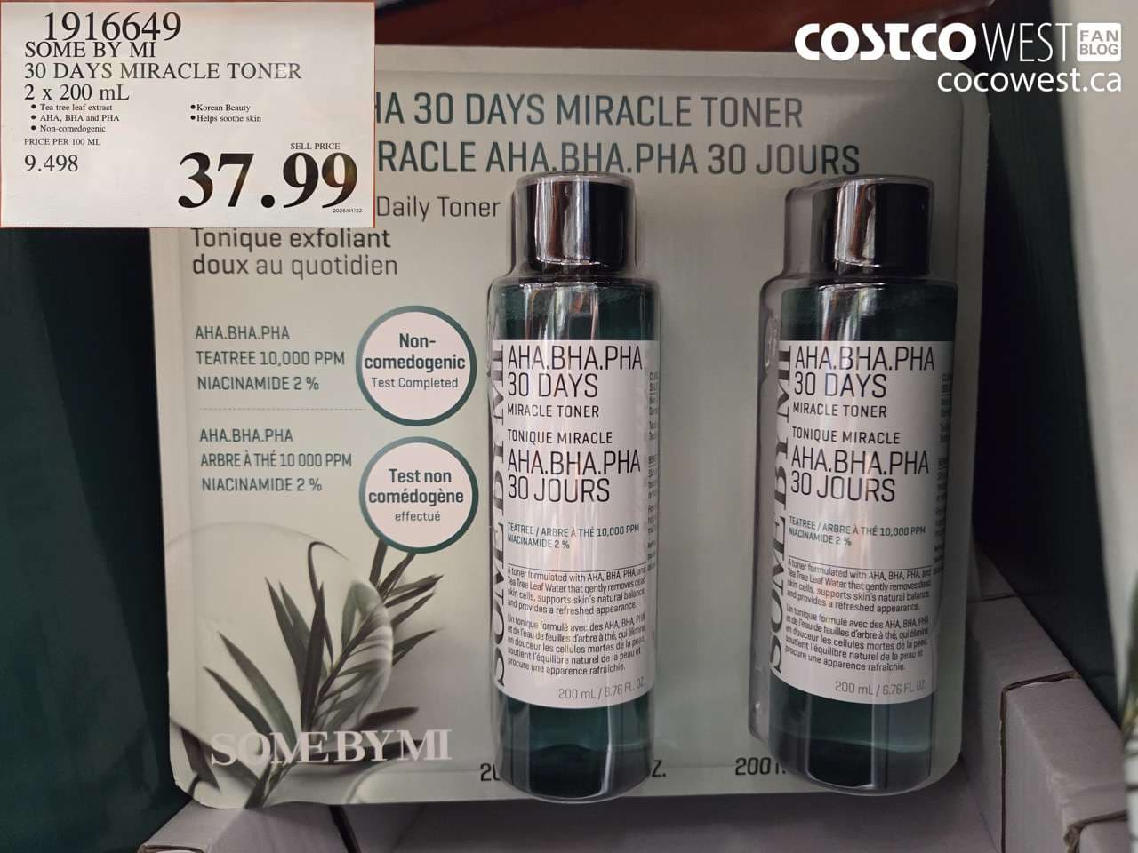 SOME BY MI 30 DAYS MIRACLE TONER 2 X 200ML