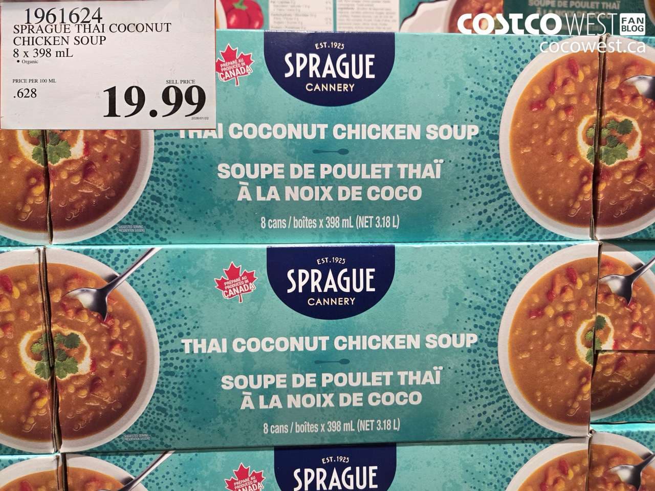 SPRAGUE THAI COCONUT CHICKEN SOUP 8 X 398ML