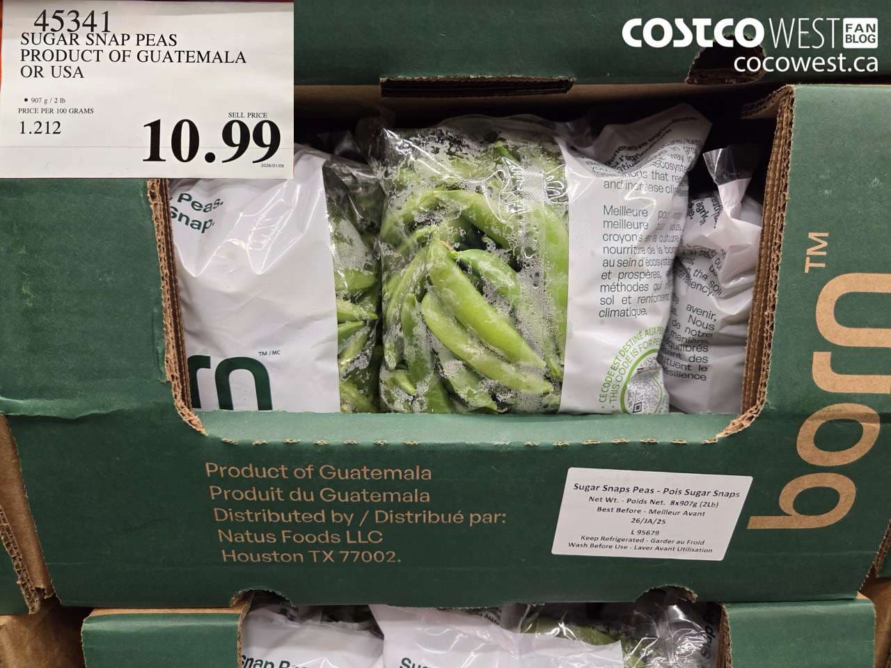 SUGAR SNAP PEAS PRODUCT OF GUATEMALA OR USA