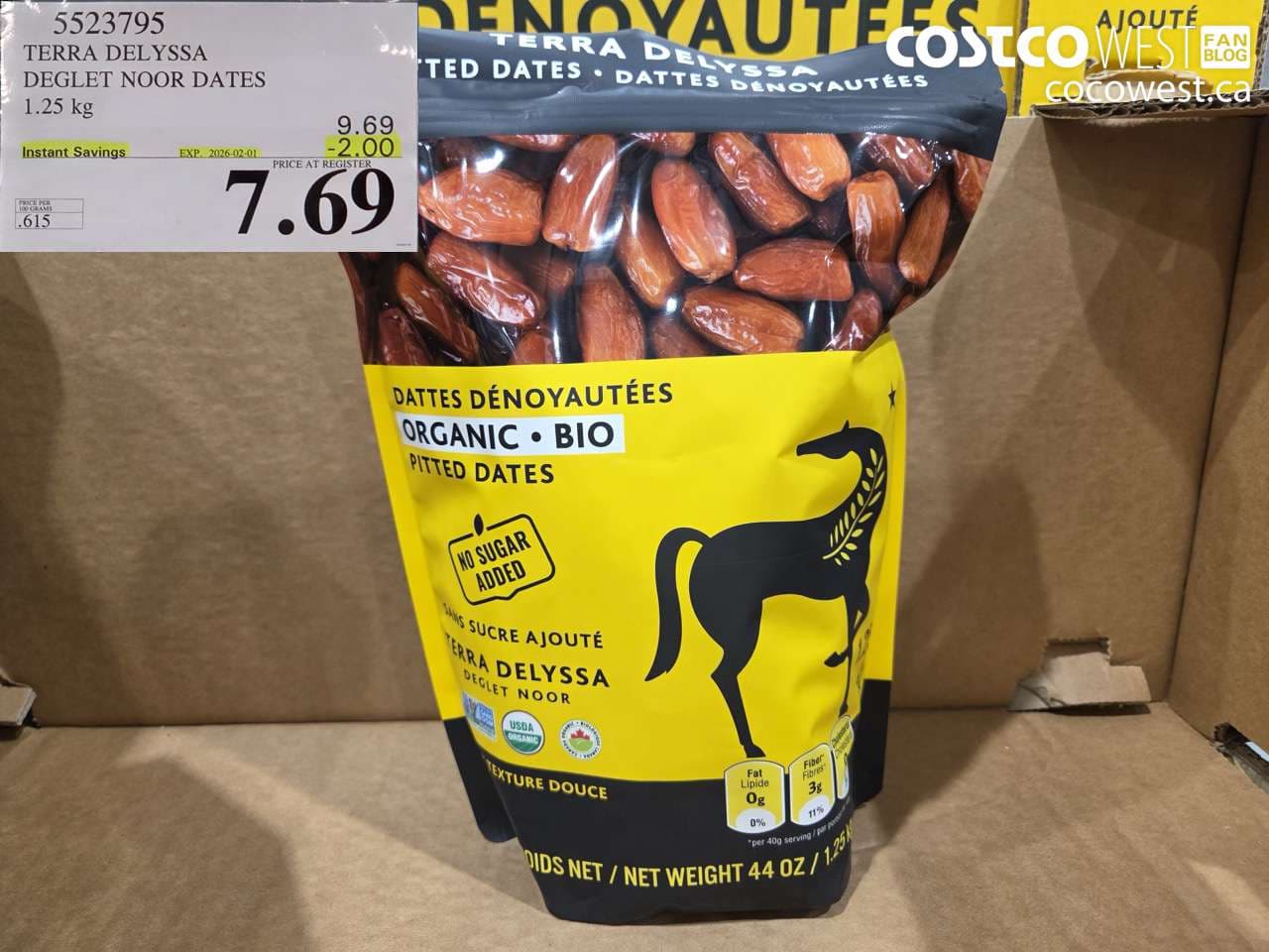 TERRA DELYSSA DEGLET NOOR DATES 1.25 kg