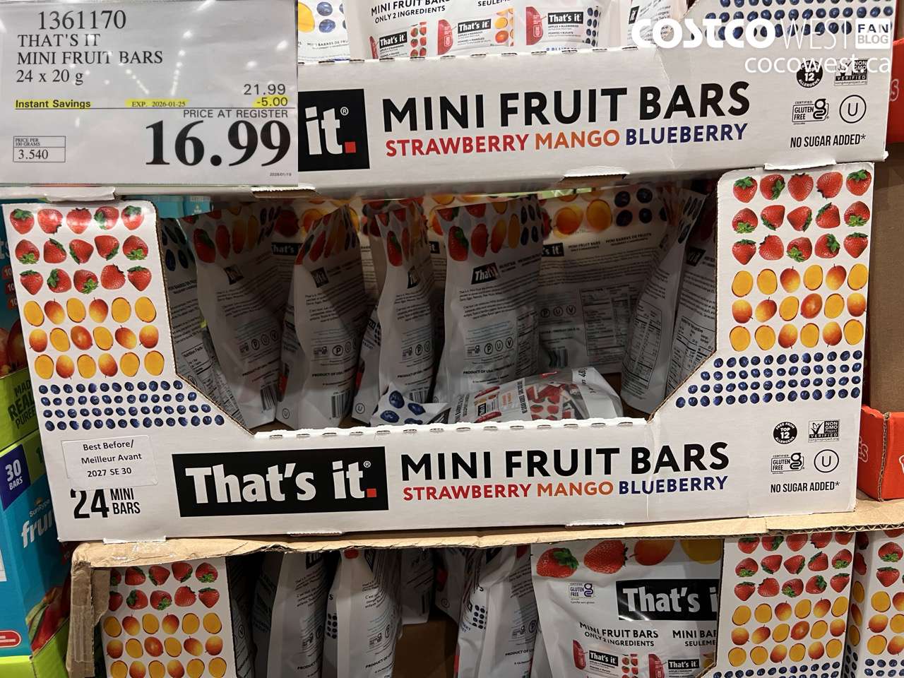 THAT’S IT MINI FRUIT BARS 24 x 20g