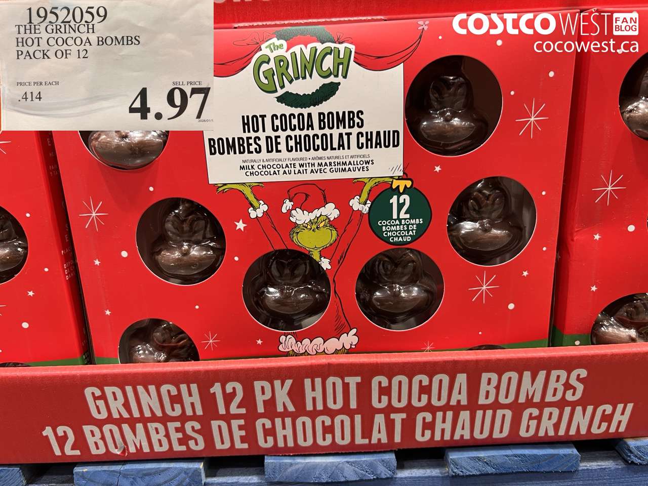 THE GRINCH HOT COCOA BOMBS PACK OF 12