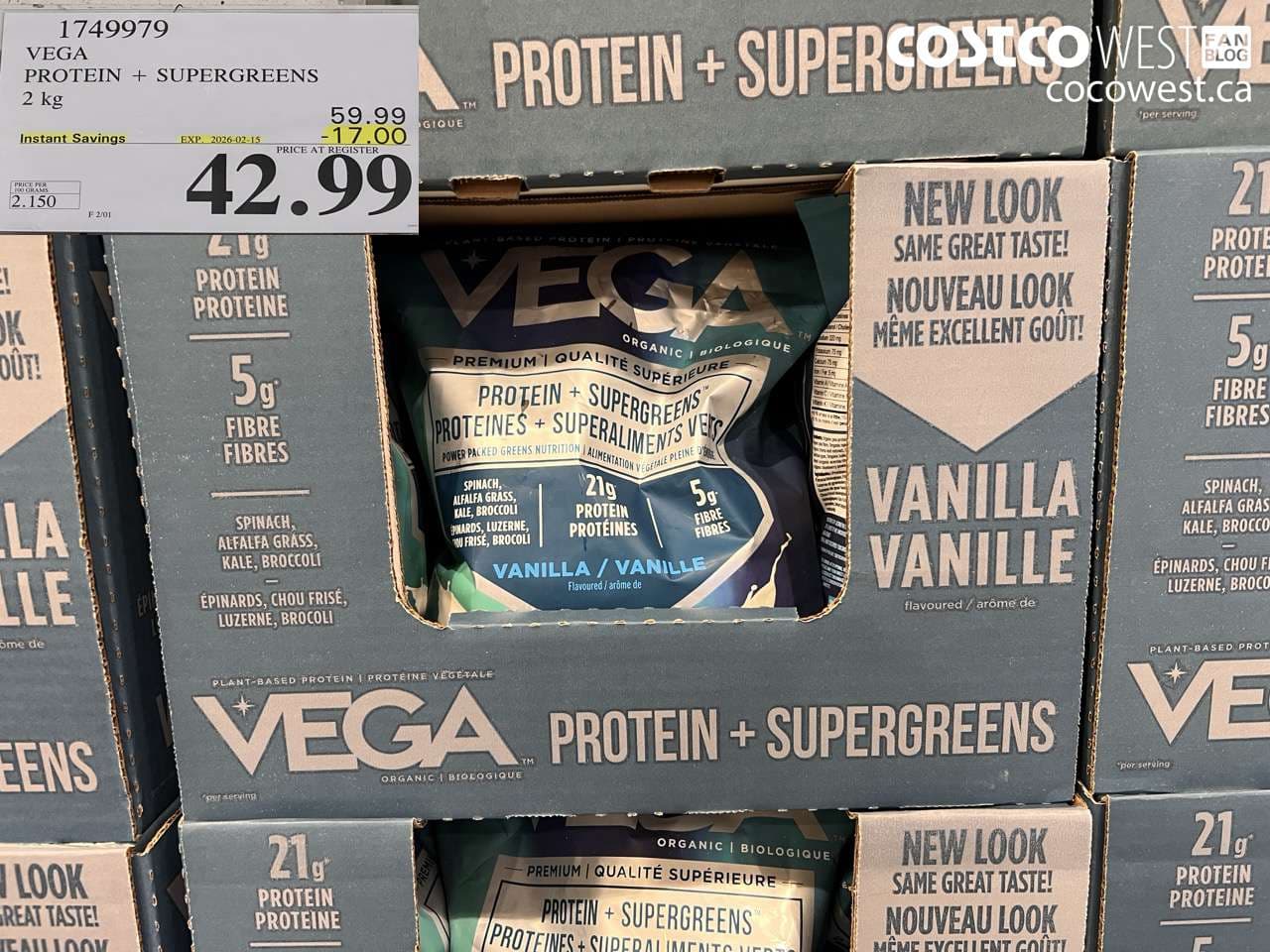 VEGA ORGANIC PROTEIN & GREENS 2 KG