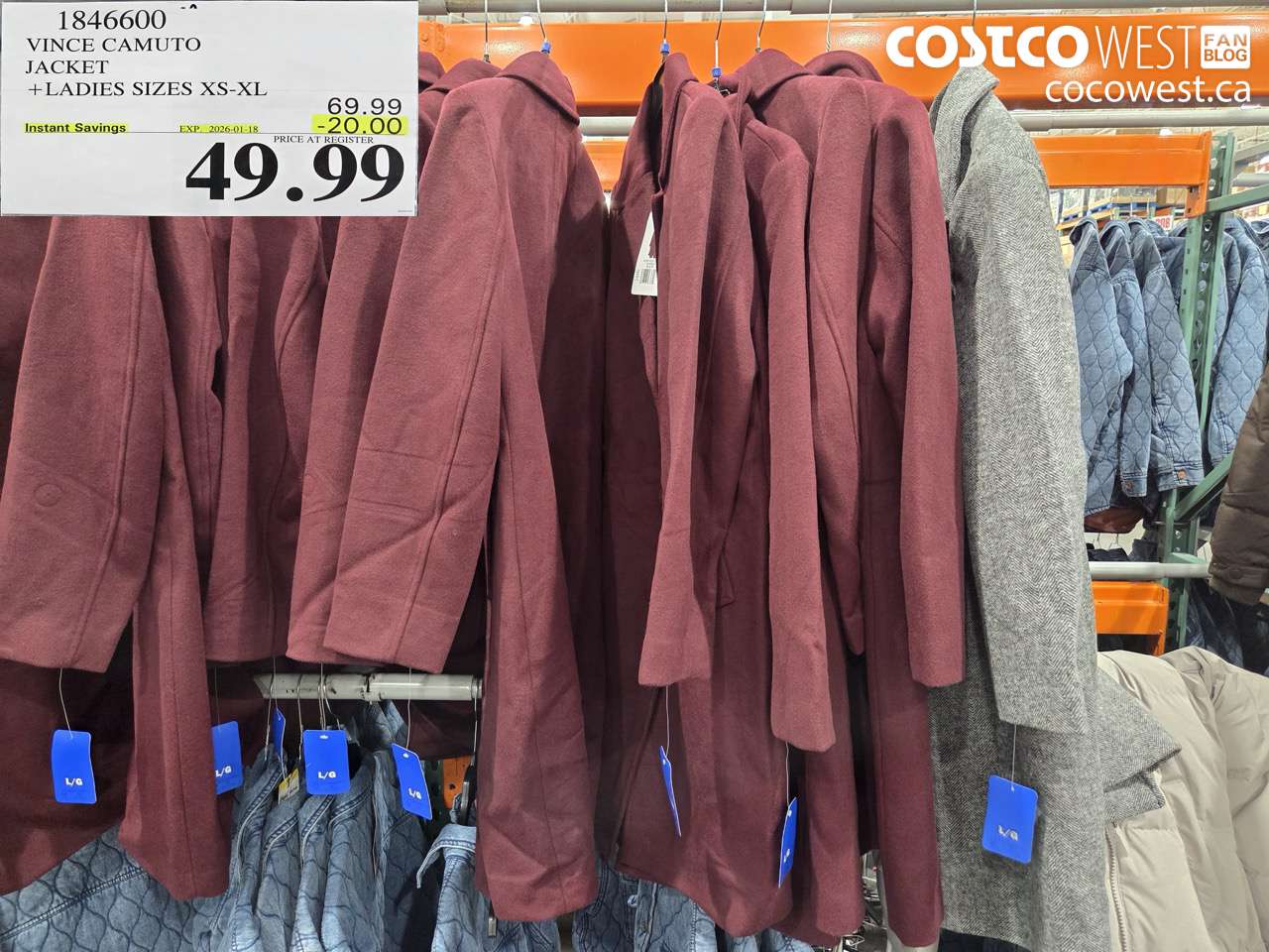 VINCE CAMUTO JACKET LADIES SIZES XS-XL