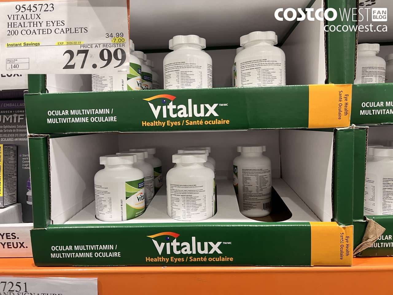 VITALUX HEALTHY EYES 200 CAPLETS