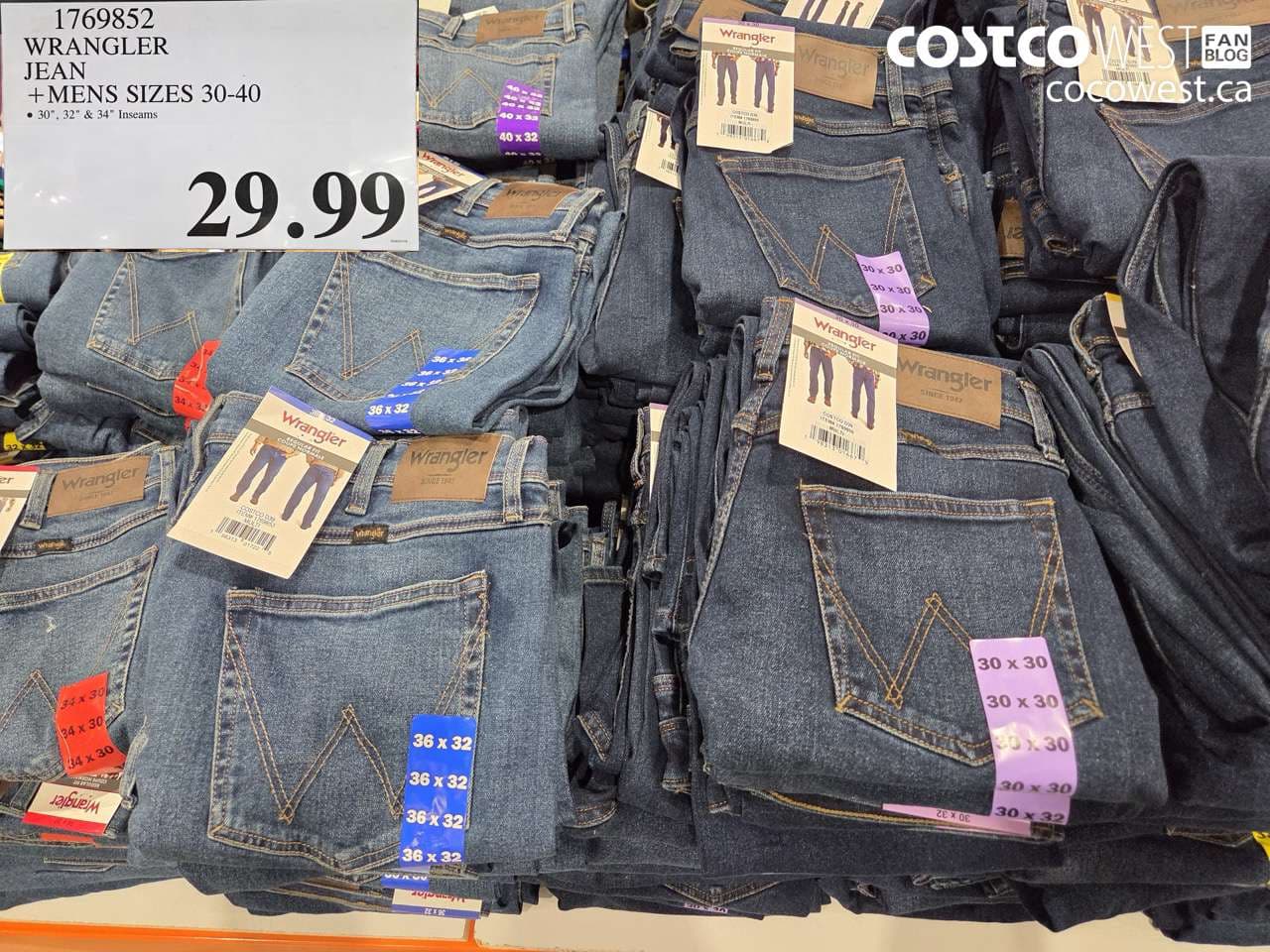 WRANGLER JEAN MENS SIZES 30-40