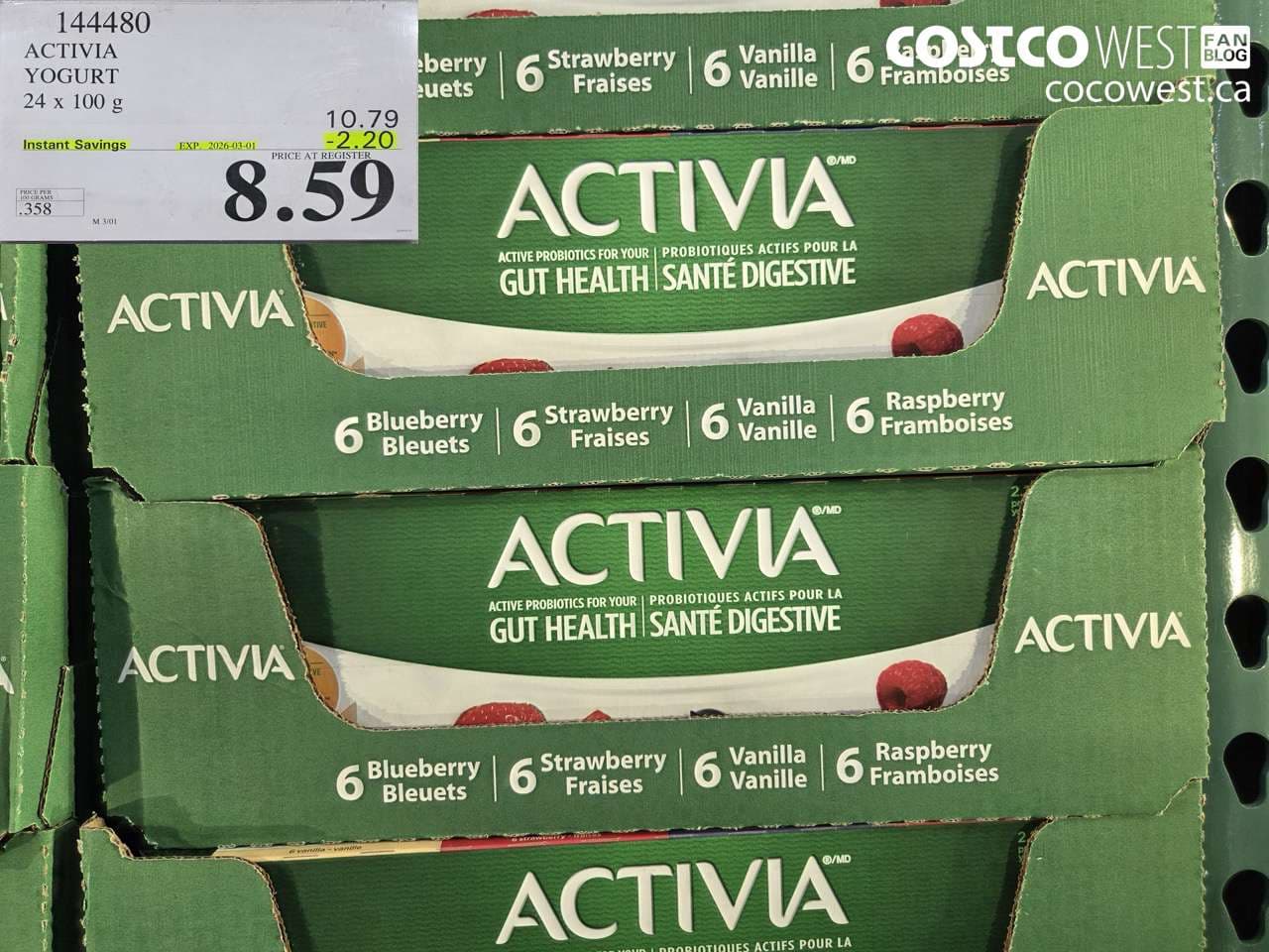 ACTIVIA YOGURT 24 x 100 g