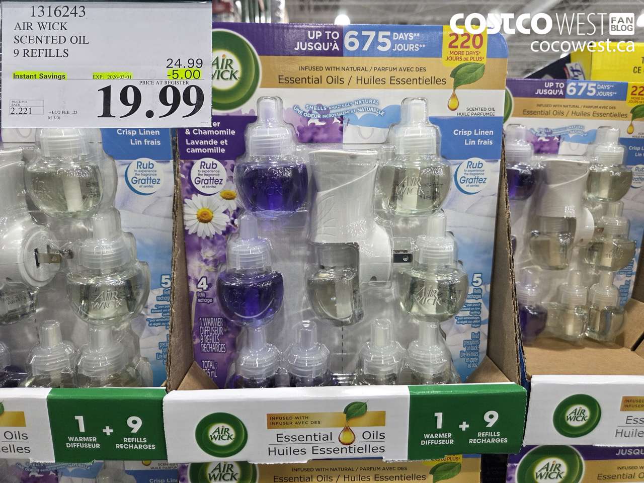 AIR WICK SCENTED OIL 9 REFILLS